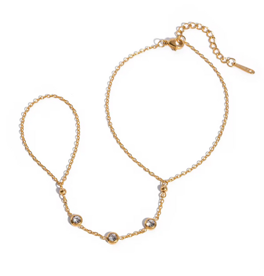Crystal Drop Hand Chain